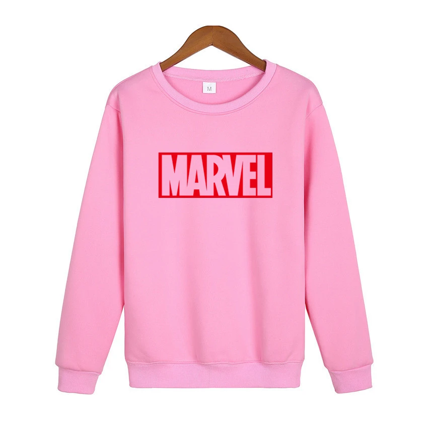 Новинка 2018 толстовка с буквенным принтом Marvel мужские толстовки капюшоном модная