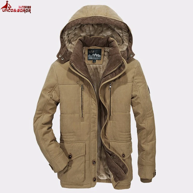 Размера плюс 5XL 6XL Мужская теплая зимняя куртка Толстая флисовая мужская верхняя