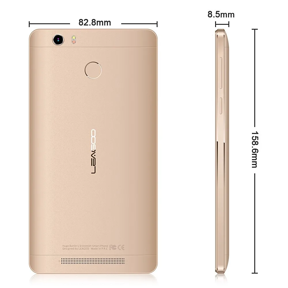 LEAGOO Shark 1 4G смартфон 6 0 ''fhd Android 5 MTK6753 Восьмиядерный ОЗУ 3 Гб ПЗУ 16 6300 мАч power Dual SIM
