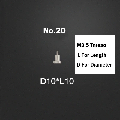 20 10mm 12mm 15mm 20mm OD M2.5 Thread 4.5mm 10mm Length Stainless Steel Measure Meter Guage Test Pin Level Dial Indicator Tip Probe - Цвет: 20