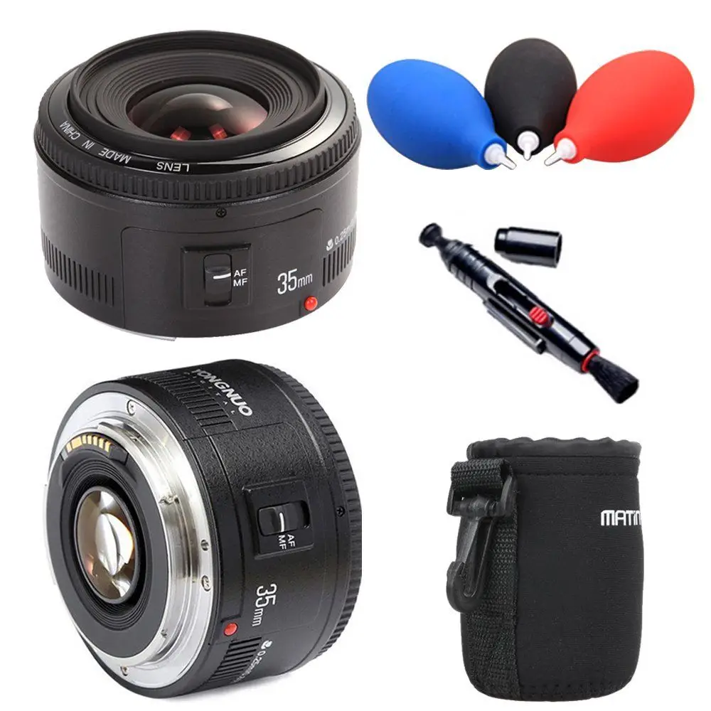 Yongnuo 35mm lens YN35mm F2.0 Wide angle Fixed dslr camera Lens For canon 600d 60d 5DII 5D 500D 400D 650D 600D 450D 60D 7D | Электроника