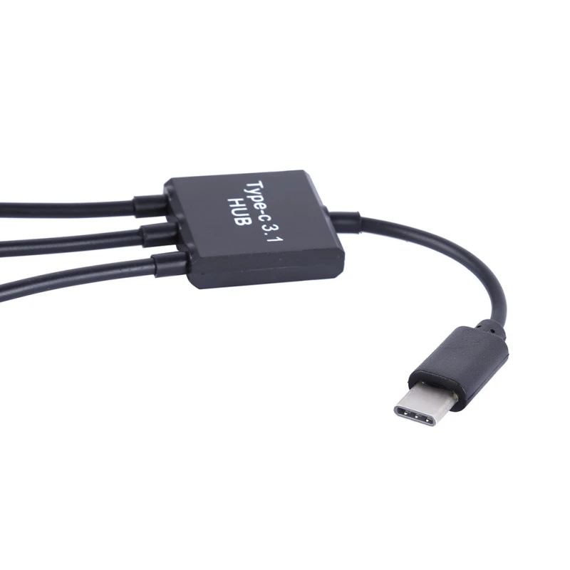USB 2,0 и разъемом типа «мама» зарядный кабель 15 см Тип usb C 3,1 Мужской Двойной 2 Порты и разъёмы концентратор с кабелями 1 до 3 шнурку или Y сплиттер кабели