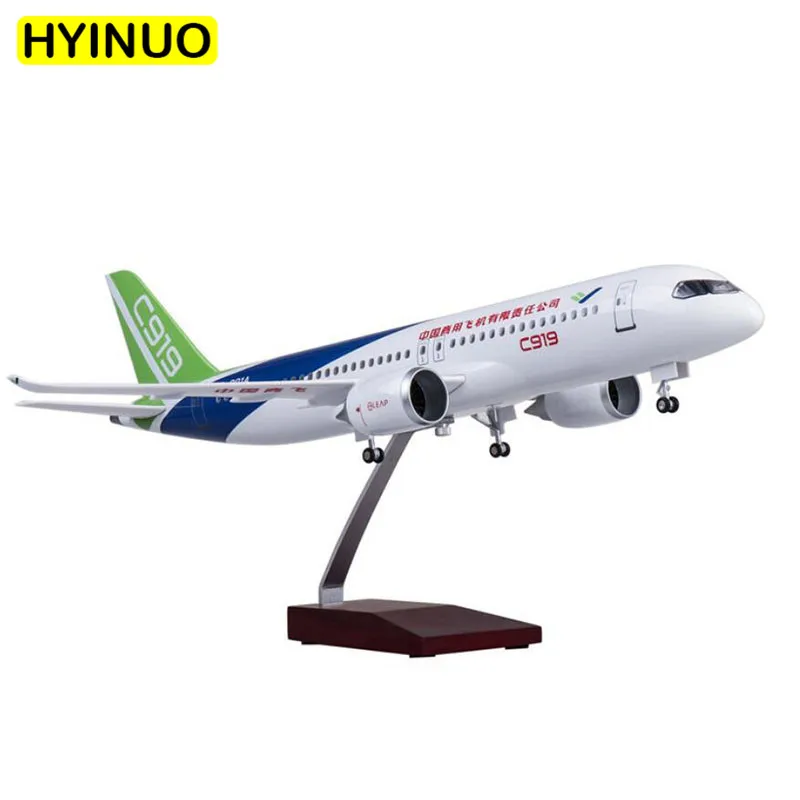 47 см 1/82 масштаб самолета Китай коммерческий самолет C919 модель W светильник &