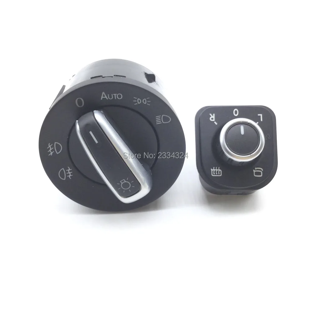 Chrome Headlight Windows Mirror Switch Button 5ND959857 5ND941431B 5ND959565A 5ND959855 for VW Passat B6 Jetta Golf MK5 | Автомобили и