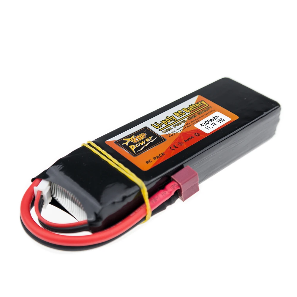 Zop Power 11 1 В 4200 мАч с европейской вилкой зарядное устройство 3S 35C LiPo батарея XT60 или T