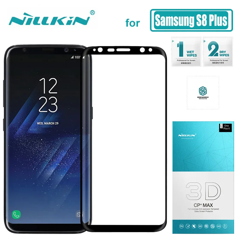 Защитное стекло Nillkin 3D CP + Max закаленное с полным покрытием для Samsung Galaxy S8 Plus|tempered
