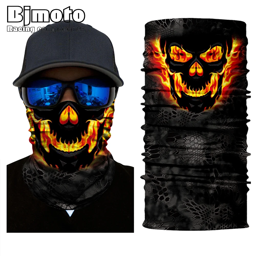 Мотоциклетная тактическая защитная маска от пыли BJMOTO с черепом солнца Балаклава