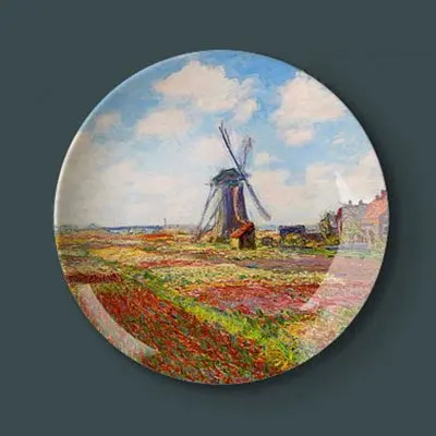 Керамическая декоративная тарелка Monet для масляной живописи украшение в