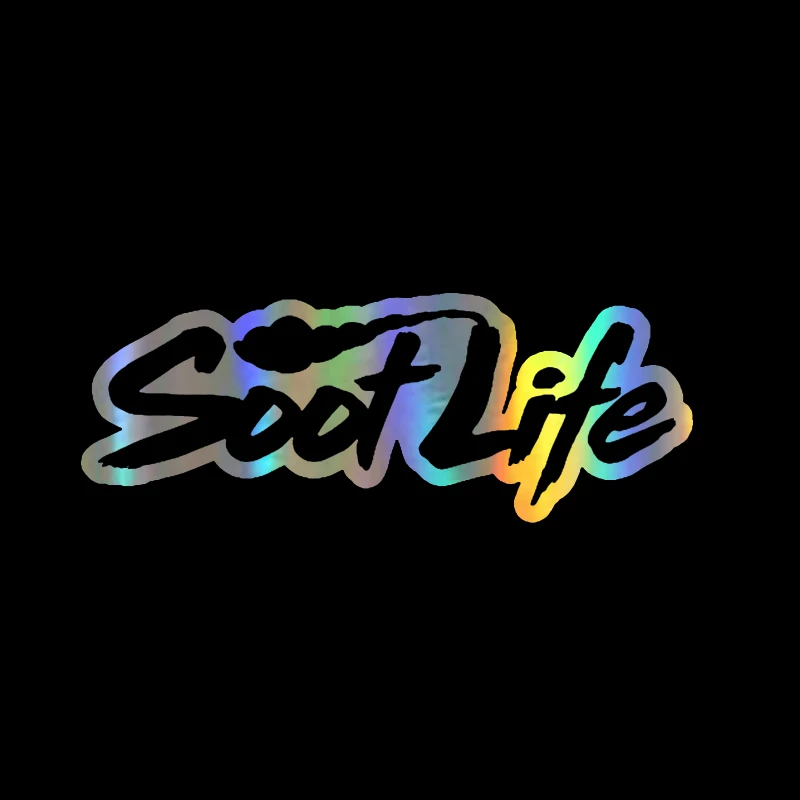 Виниловая наклейка SOOT LIFE в рулоне с углем для грузовика Powerstroke Turbo Diesel
