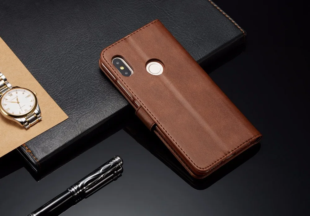 Откидной Чехол для Xiaomi mi A1 A2 Red mi Note 4 4A 4X5 5A 6 6A Pro Plus Prime Y1 с ретро роскошным полиуретановым бумажником, чехол для телефона