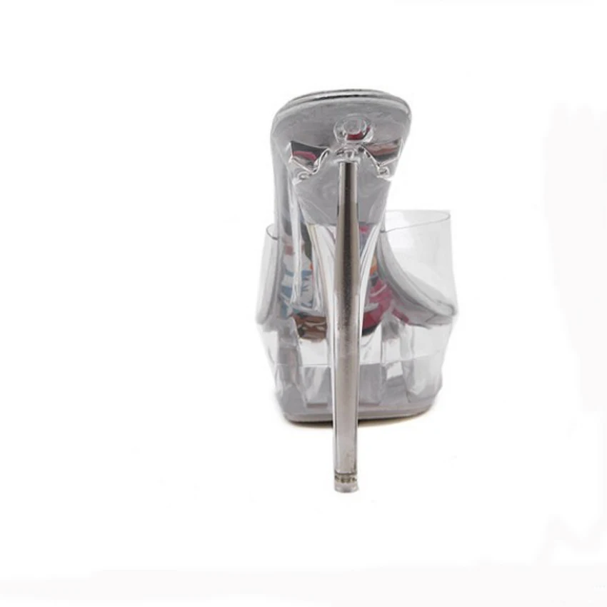 Bigtree женские туфли лодочки из прозрачного ПВХ Прозрачные сандалии На шпильке и на