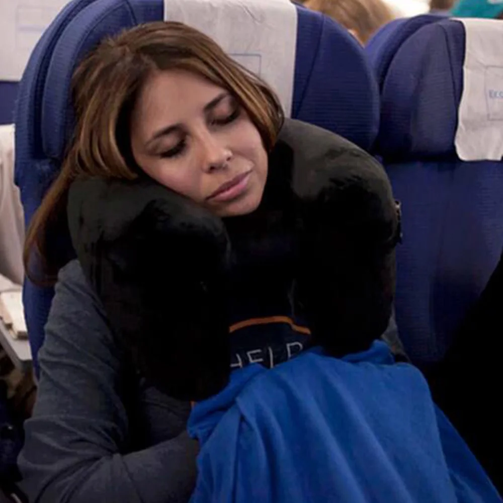 

Inflatable Travel Pillow Air Cushion Foldable Light Super Super Neck Support Nap Neck Pillow Car Seat Office Airplane Travel