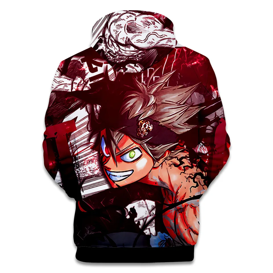 

Black Clover Hoodie Sweatshirt Anime Streetwear Men Women Kid