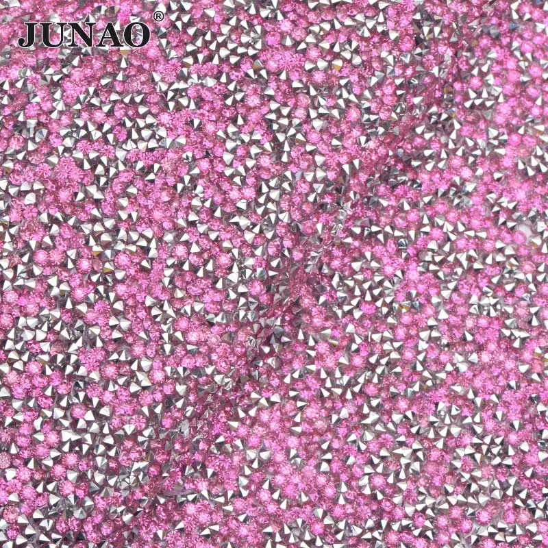 Silver Pink JUNAO 24*40 см прозрачная AB сетчатая ткань со стразами Смола украшения из кристаллов лента аппликация из страз для украшения одежды украшения - Цвет: Silver Pink