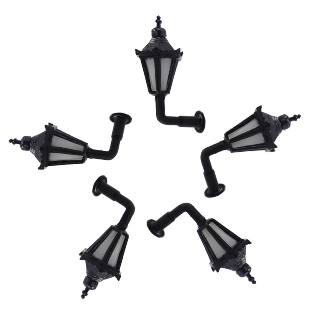 5pcs Model Railway 1/200 Outdoor Led Lamppost Lamps Wall Lights Z N Scale 12V New LBD06 | Building Kits