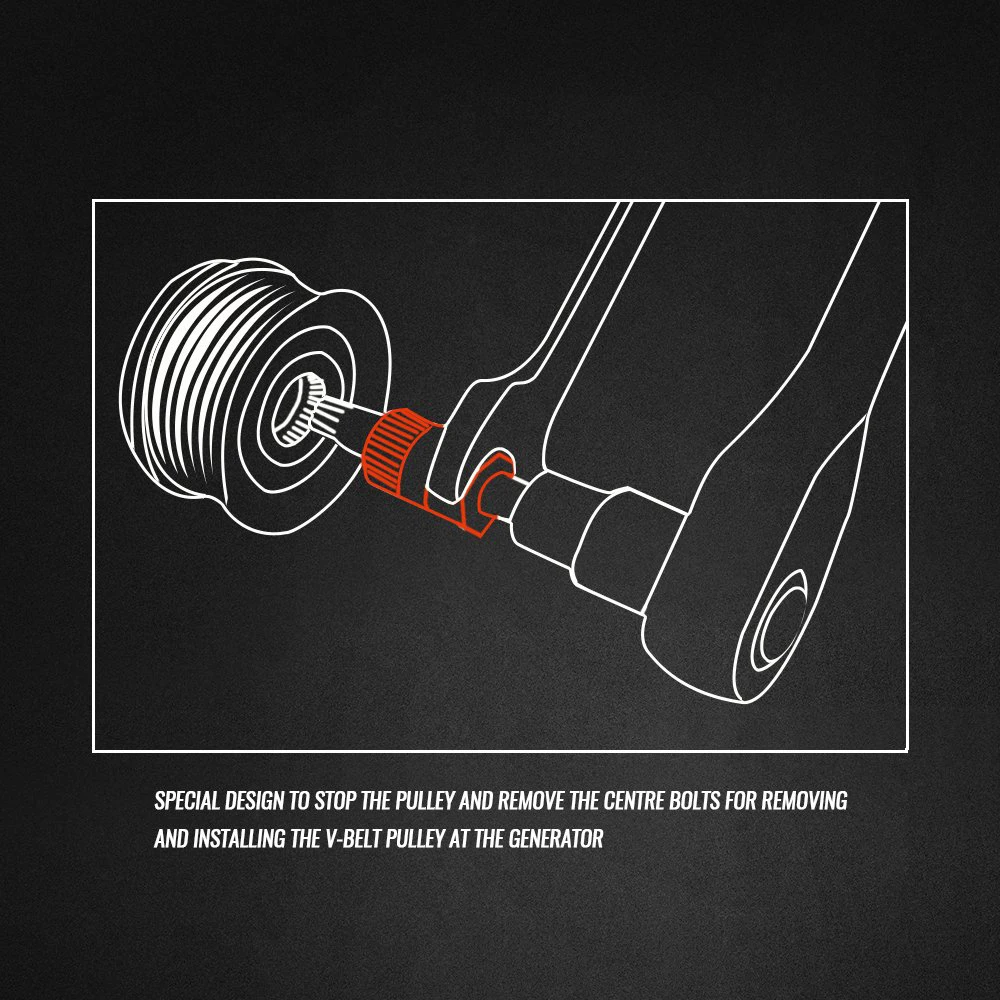 Инструмент для ремонта автомобиля v образный шкив удаления генератора гнезда
