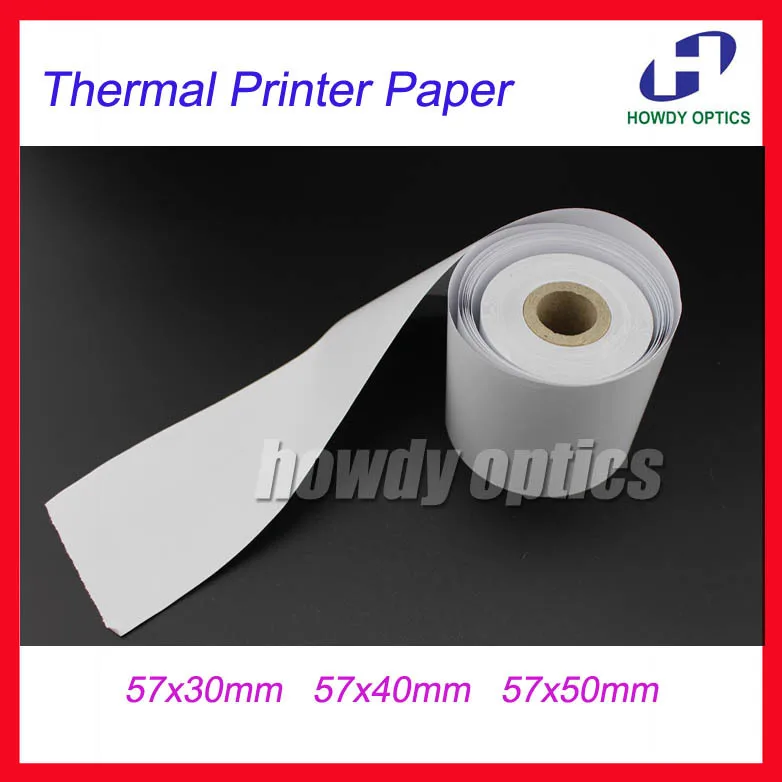 

10pcs Thermal Printer Paper Printing material 57x30mm 57x40mm 57x50mm