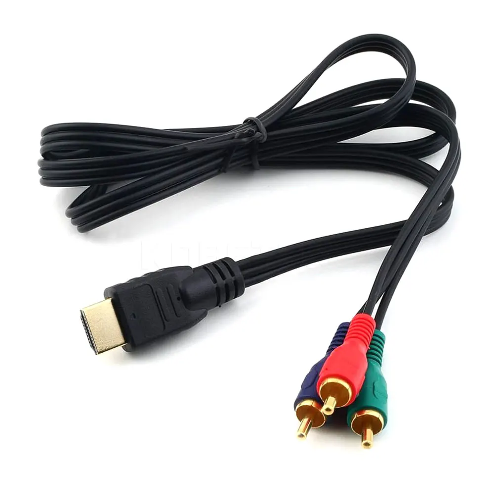 Hight Quality HDMI-compatible To 3RCA 3 RCA Adapter Connection function Video Component Convert Cable 3FT 1M For HD TV | Электроника