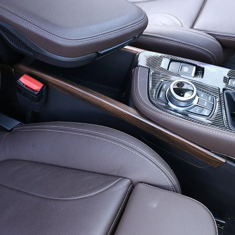 Сосновая древесина зерна для BMW X1 f48 2016-2019 автомобиля ABS Пластик центральный