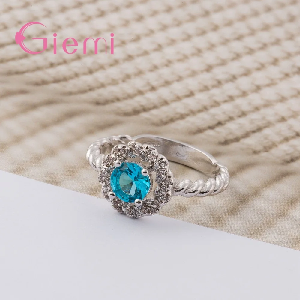 Женское кольцо с цветком из серебра 925 пробы в европейском стиле | Украшения и