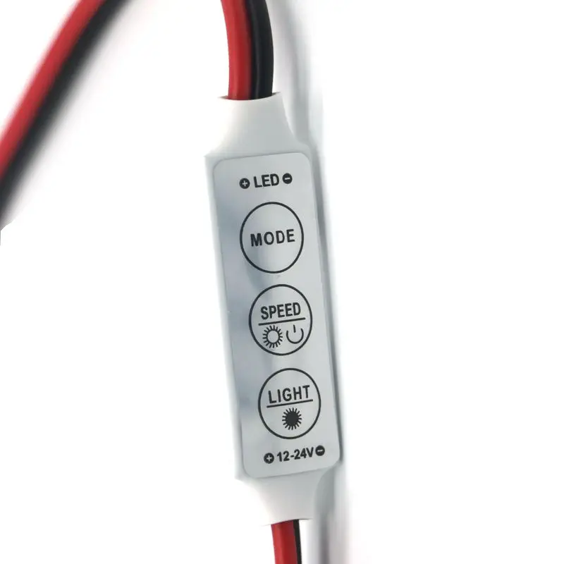 SZYOUMY 1 шт. DC5 24V Mini 3 клавиши одноцветный светодиодный контроллер регулятор яркости