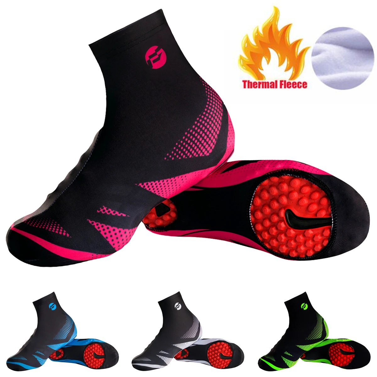 2018 Windproof dustproof Cycling Shoe Cover MTB Bicycle Overshoes Winter Thermal Fleece Road Racing Bike Shoes Copriscarpe |