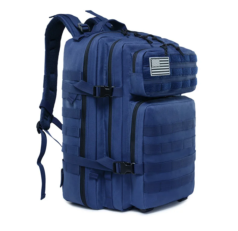 45L тактический рюкзак Molle Военная армейская сумка штурмовая сумка охотничий походный водонепроницаемый походный рюкзак для путешествий - Цвет: blue