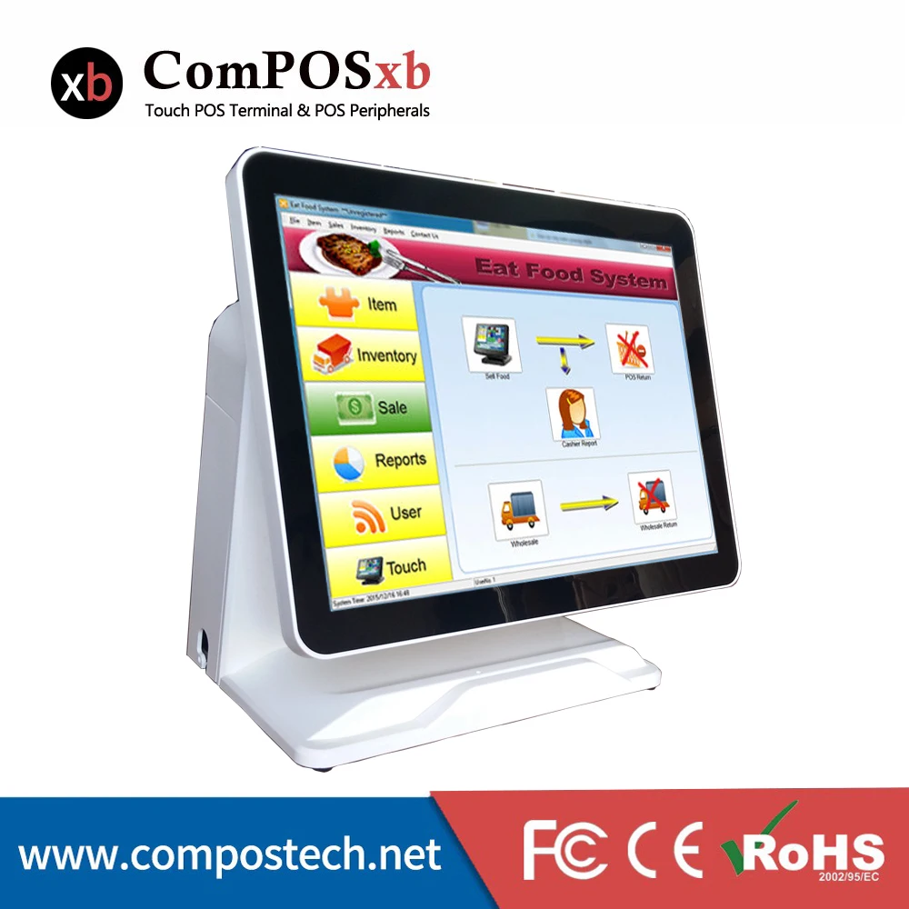 

Горячая Распродажа, POS-терминал POS1618P с 15-дюймовым сенсорным экраном