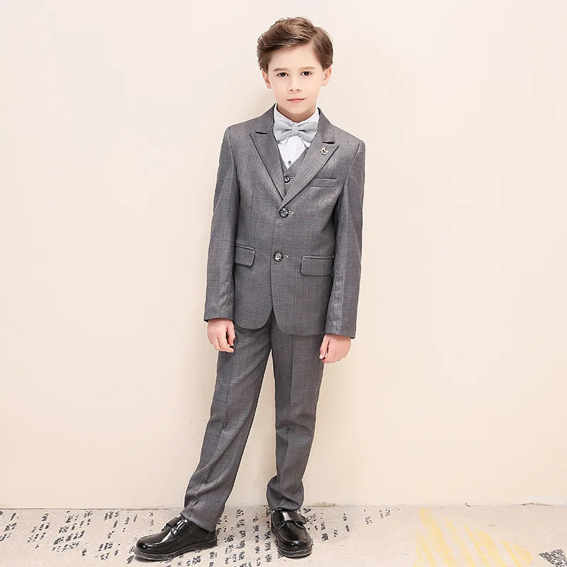 Костюм свадебный детский с блейзером брюками и платьем | Мать ребенок