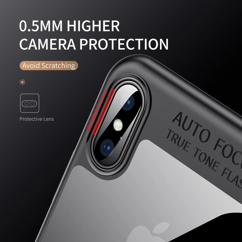 Тонкий роскошный чехол YKZ для iPhone XS X 8 7 6 5 SE Plus Ультратонкий из поликарбоната и ТПУ