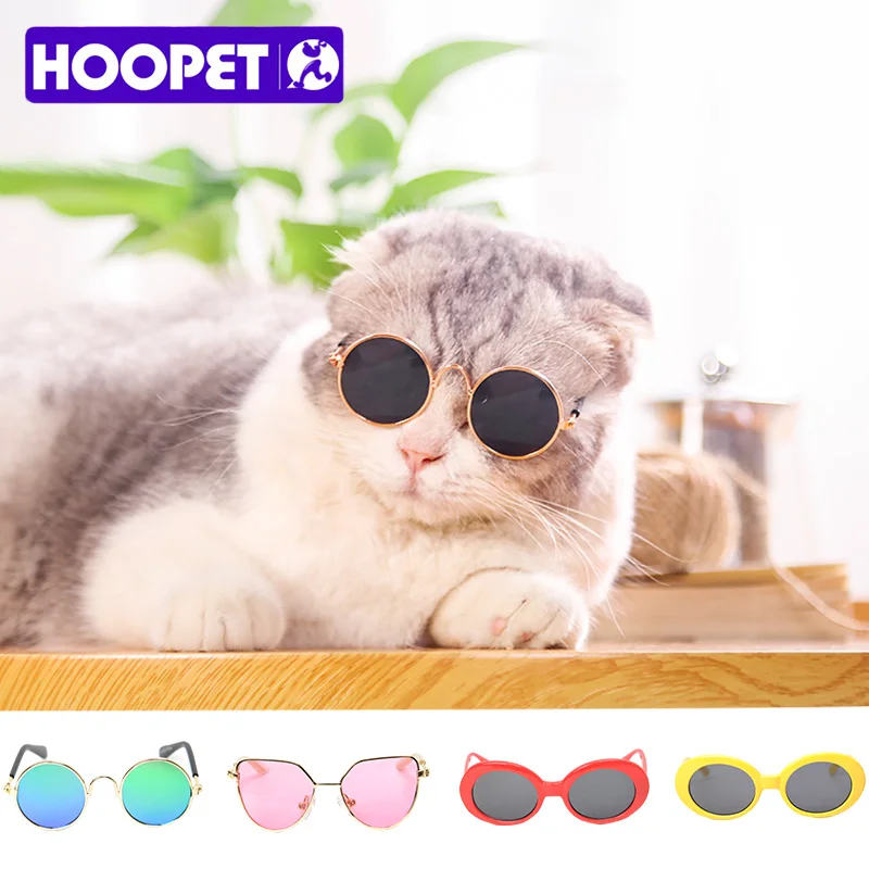 HOOPET Pet Солнцезащитные очки Маленькая плюшевая собака круглые кошки Для Игры