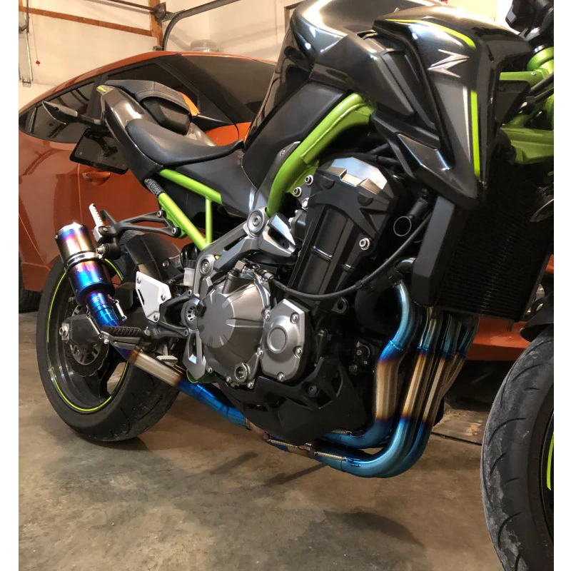 Z900 мотоцикл полная выхлопная система трубы коллектора Передняя Соединительная труба+ выхлопная труба для Kawasaki Z900 Escape slip on