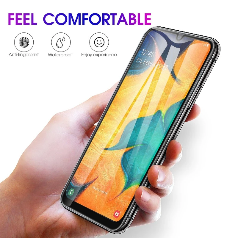 Закаленное стекло с полным покрытием для samsung a50 9D Защитное galaxy a10 a20 a30 a40 a70 2019 a505F