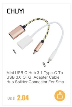 CHUYI беспроводной 4 порта мини USB 2,0 концентратор портативный квадратный Мульти USB складной разветвитель для ПК компьютер ноутбук настольные аксессуары