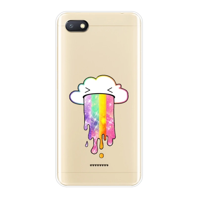 Задняя крышка для Xiaomi Redmi Note 4 4X 5 5A 6 Pro Prime Pocophone F1 S2 4A 6A Plus Радужный силиконовый