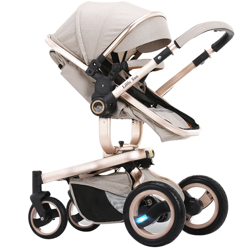 Маленькая Солнцезащитная детская коляска двухходовая легкая складная