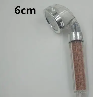 6CM Ванная комната анион спа головка Душ ручной водосберегающий Душ Насадка Спринклерный распылитель фильтр прозрачный - Цвет: 6CM