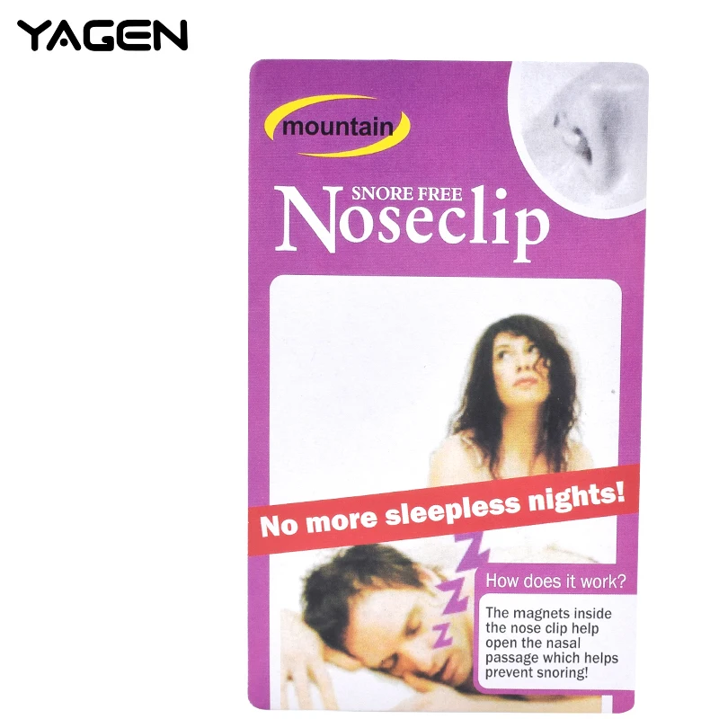 Высококачественный силиконовый магнитный зажим для носа предотвращения храпа