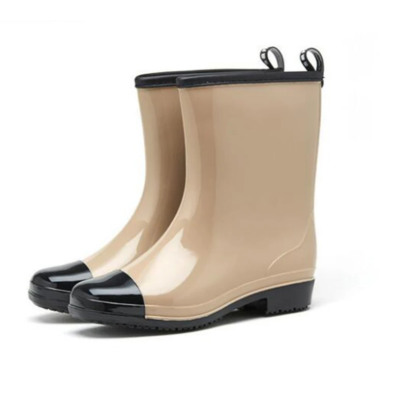 women boots Mixed Colors Rain Boots Women Waterproof Water Shoes Woman Rainboots Slip-on botas mujer Warm Sock rain sy413 |