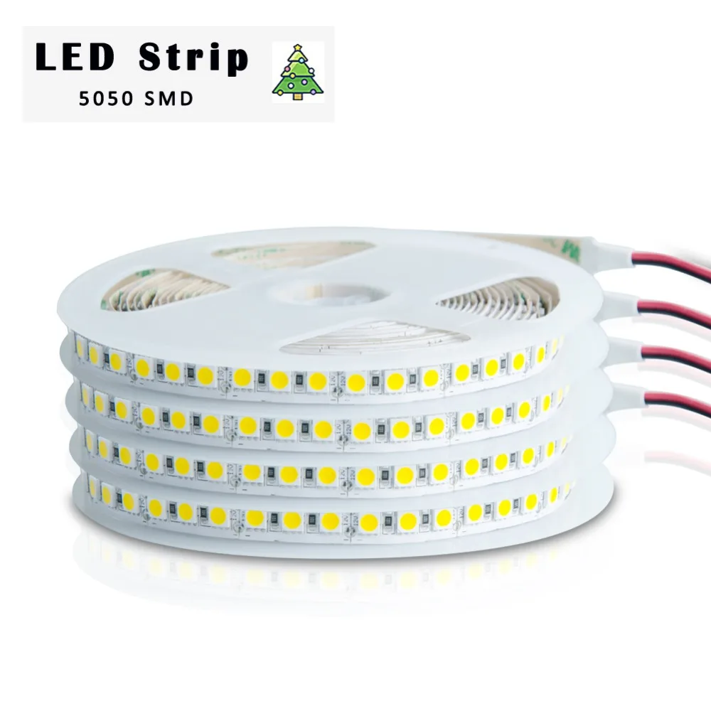 Светодиодные ленты лампы 5050 SMD 600 светодиодов 5 м Водонепроницаемые светодиодные