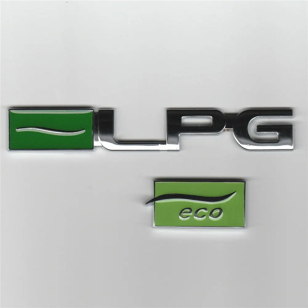 LPG ECO 3D эко логотип наклейка эко стиль автомобиля ремонт Эмблема для кузова автомобиля задний значок Декор Наклейка Fossil Fuel LPG для Cruze/Chevrolet/Malibu - Название цвета: LPG ECO