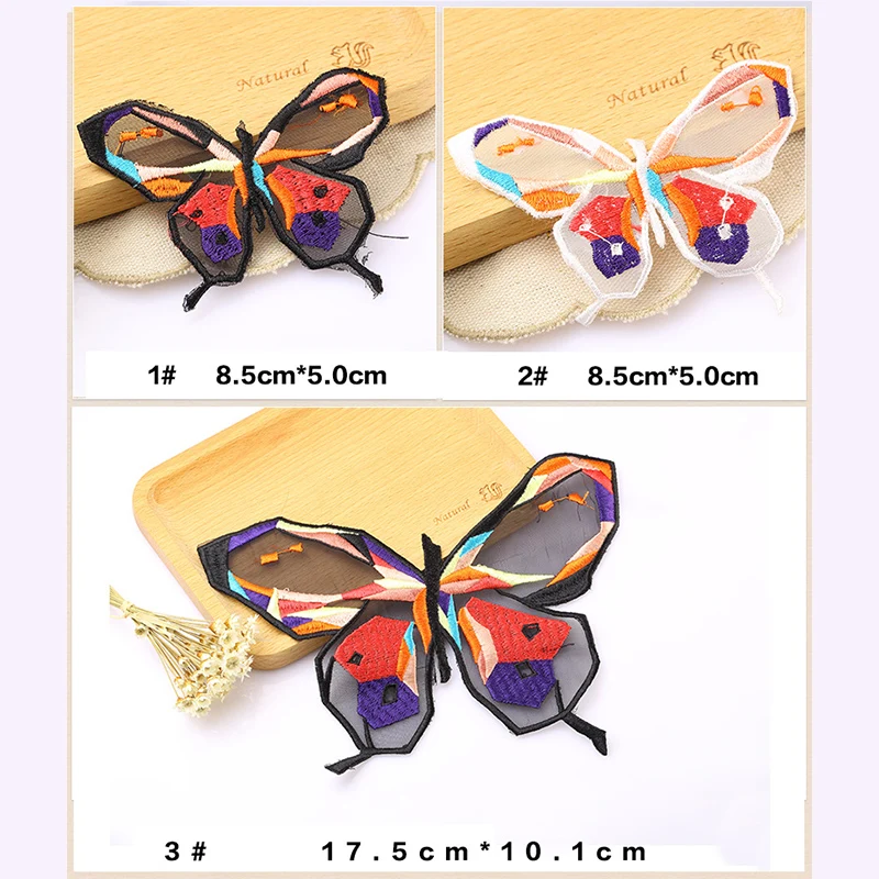 POVUOP тканевый пластырь С Рисунком бабочки изысканные цвета эвген Вышивальная