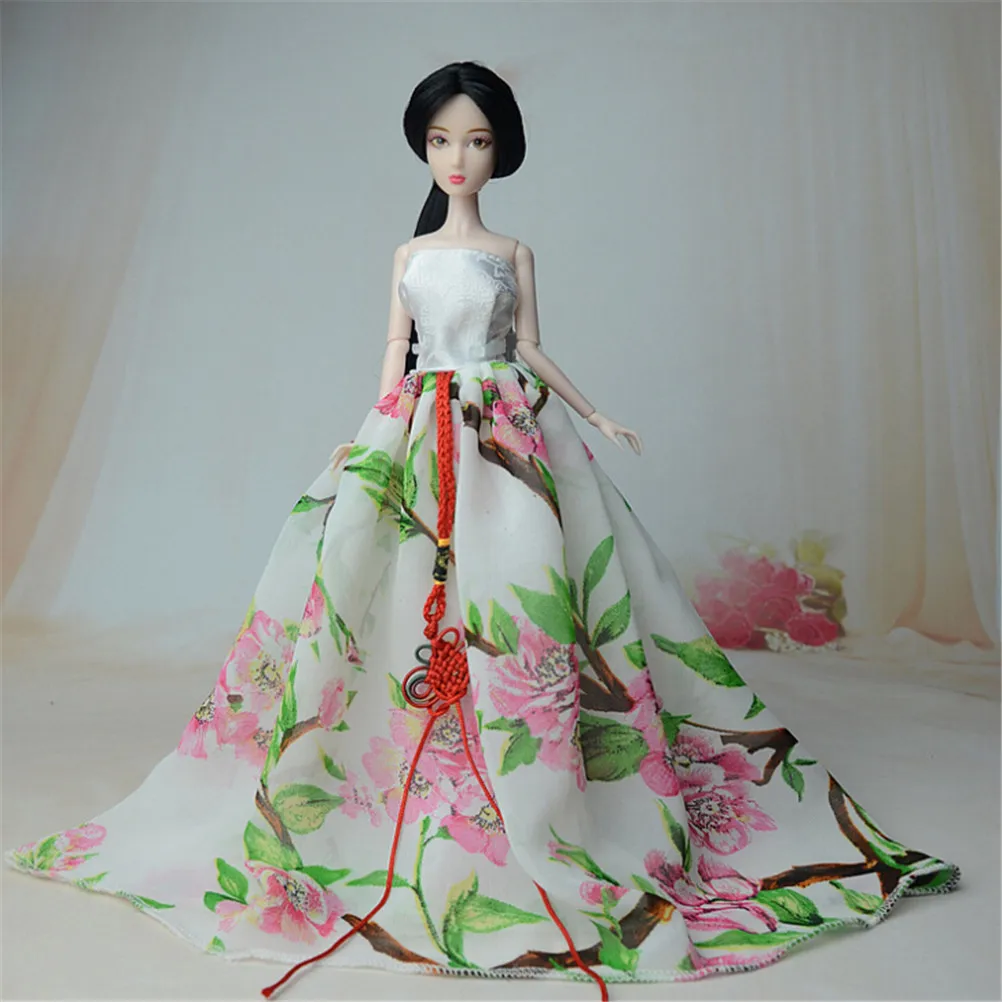 

1 Set Traditional Chinese Dynasty Princess Dress For Doll Clothes Elegant Doll Dress Set