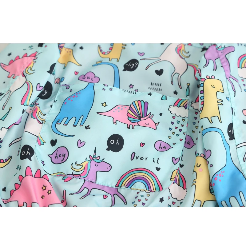 LOVE DD&ampMM Girls Coat New Children's Cartoon Dinosaurs Hooded Casual Zipper Jacket Kids Clothes Sweet Costume | Детская одежда и