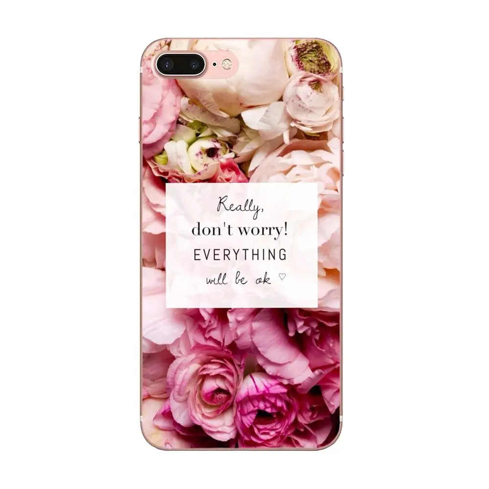 Мягкий чехол для телефона с рисунком розовый милый пион белые цветы Huawei P7 P8 P9 P10 P20