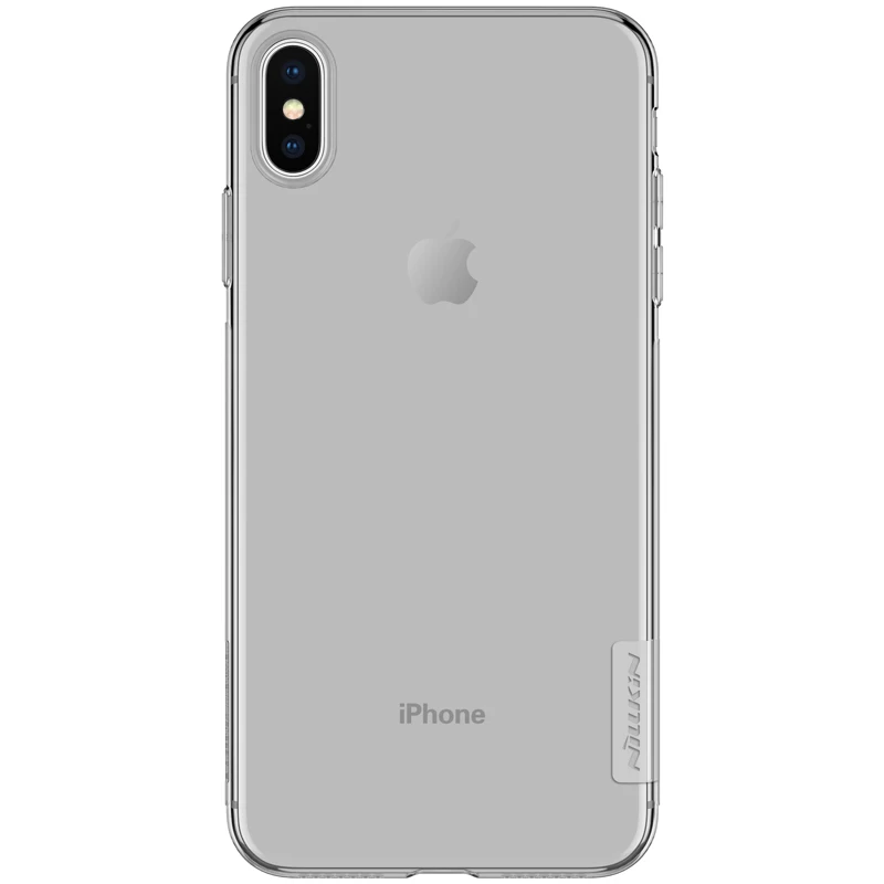 Чехол Nillkin Nature для Iphone XS Max мягкие прозрачные силиконовые чехлы из ТПУ задняя