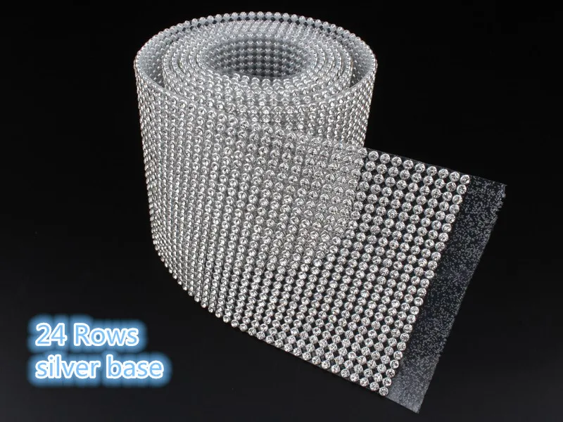 3 мм 24 строк с украшением в виде кристаллов стеклянная отделка горного хрусталя