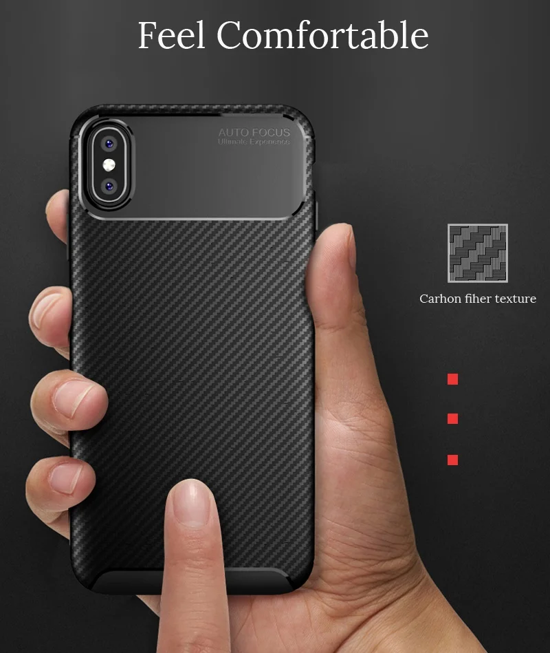 С видео роскошный силиконовый чехол для iphone XS XR Max Мягкий ТПУ/углеродное волокно