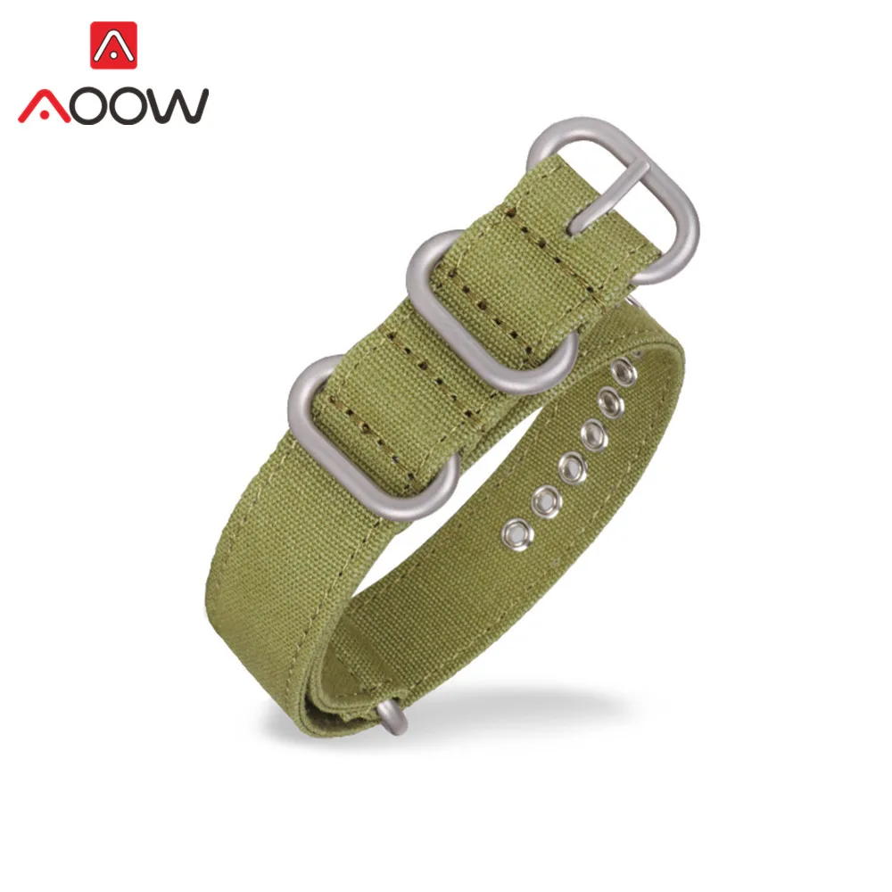 Army green silver Zulu холщовый нейлоновый ремешок для часов 18 мм 20 мм 22 мм 24 мм 26 мм с кольцевой пряжкой Nato для мужчин спортивный устойчивое заменить мужчин t браслет ремешок для часов - Цвет ремешка: Army green silver