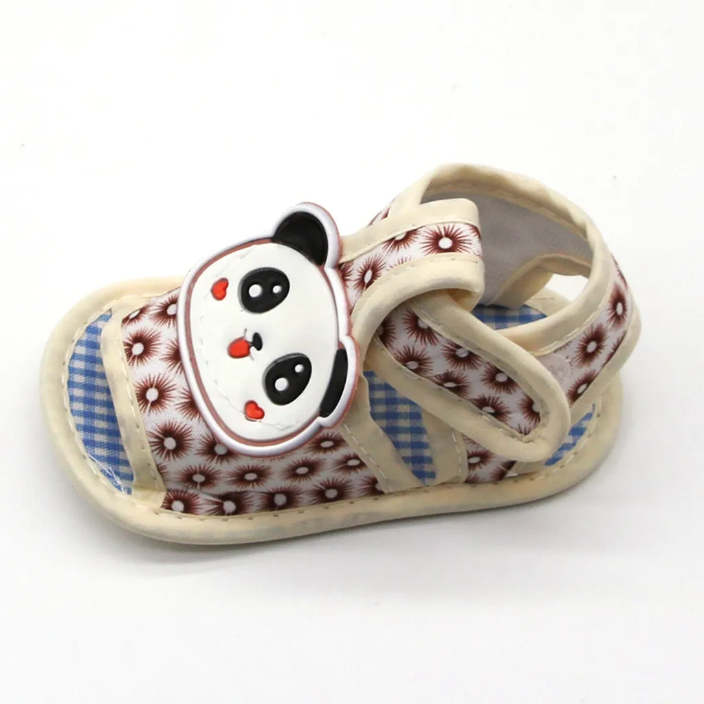 

SAGACE Cartoon Print Hook Loop Sandals Prewalker Shoes For 0-18M Kids Boy Girl Baby Shoes Casual Girls Sport Soft Sole Shoes
